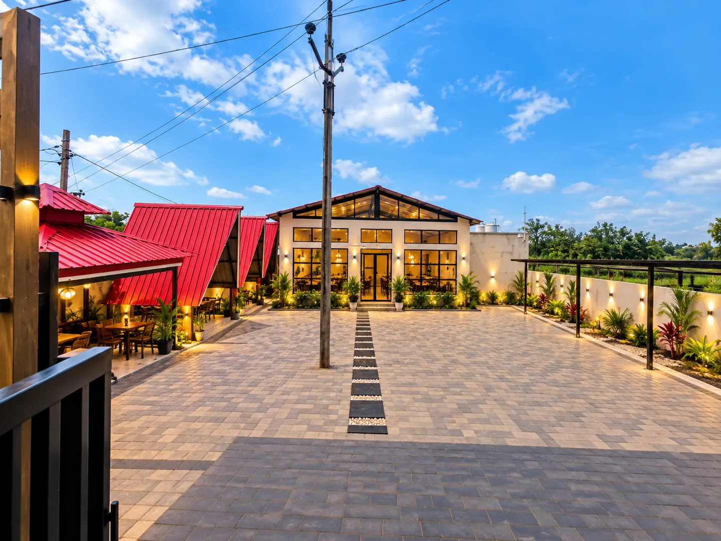 Courtyard Under Open Skies
